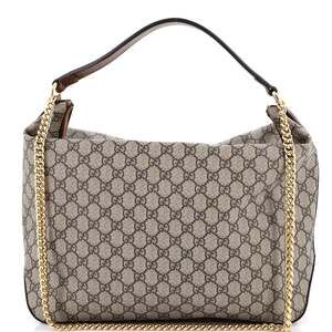 Gucci Chain Hobo Gg Coated Canvas Large #235071G17B